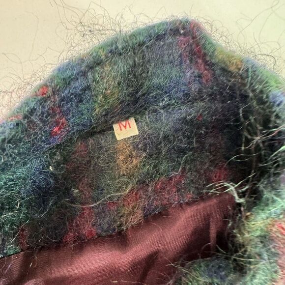 Freedom Wear Jacket Womens Medium made in Ireland Wool Mohair Green Button Up - Picture 2 of 10